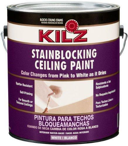 KILZ 68041 Color-Change Stainblocking Interior Ceiling Paint, 1 Gallon (Pack of