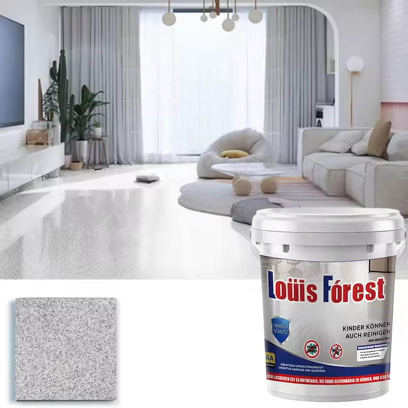 500ML High-Gloss Marble Effect Epoxy Floor Coating Waterproof Stain Resistant Ab