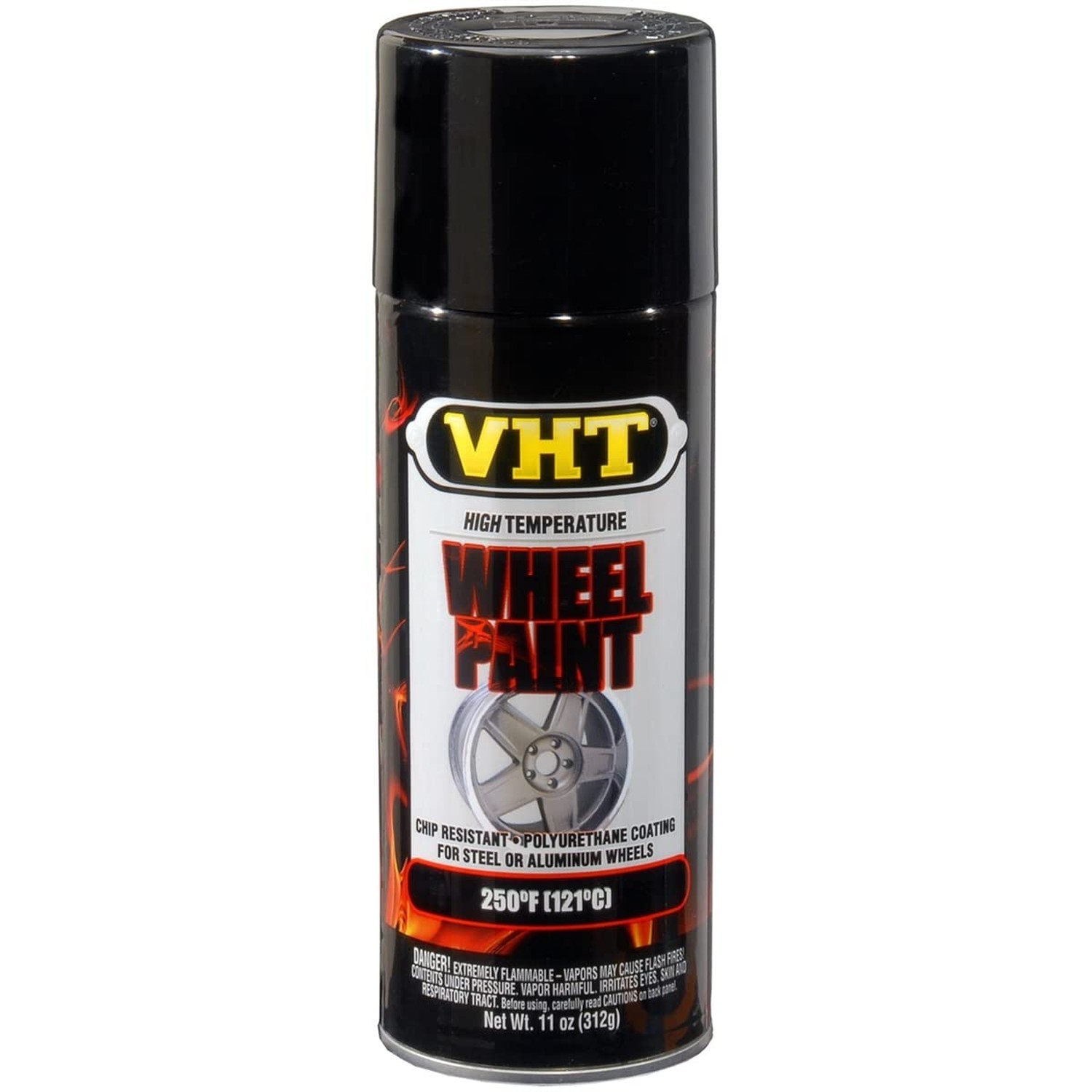 VHT SP187 Gloss Black Wheel Paint Can – 11 oz. 11 Ounce (Pack of 1) Coating