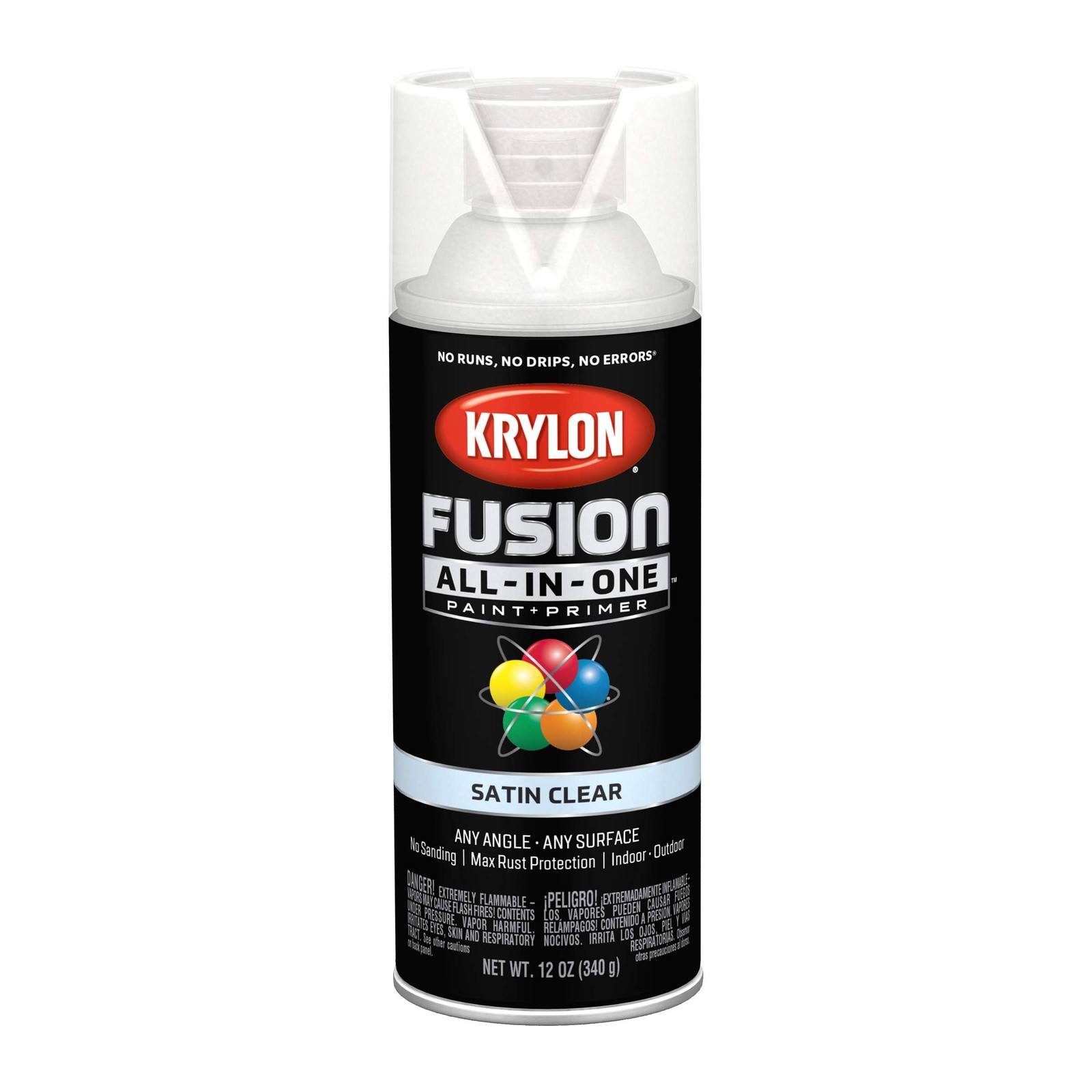 Krylon All In One Spray Paint 12 Ounce Maximum Adhesion Indoor Outdoor Use