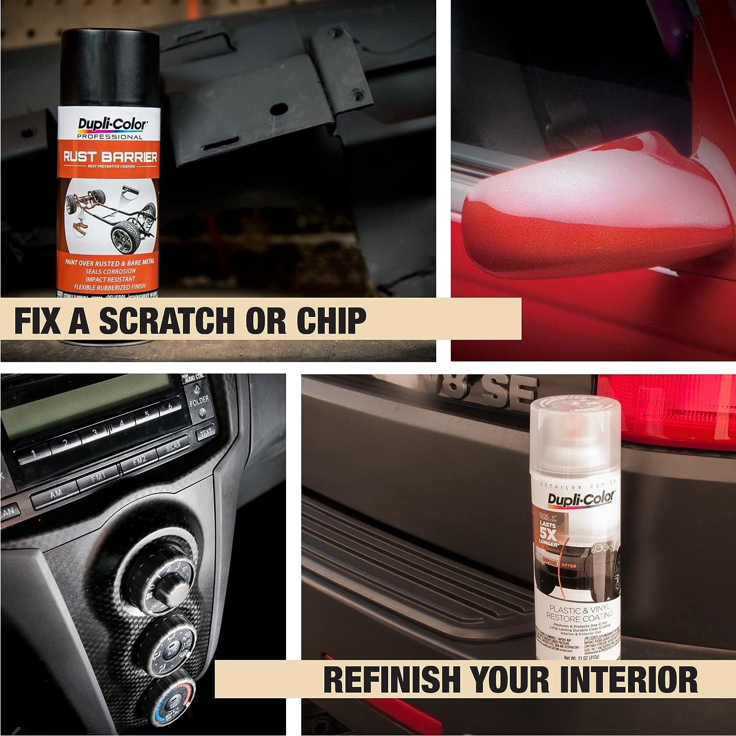 Dupli Color 12 Oz Red Oxide Sandable Automotive Paint Primer Fast Drying