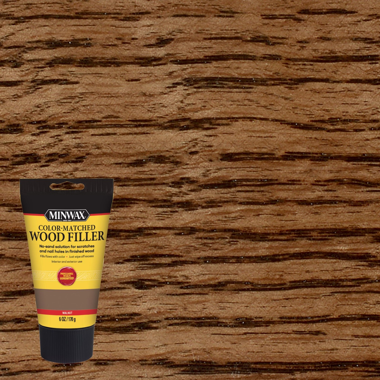 Minwax Color-Matched Wood Filler, Walnut, 6 oz 6 oz., Walnut