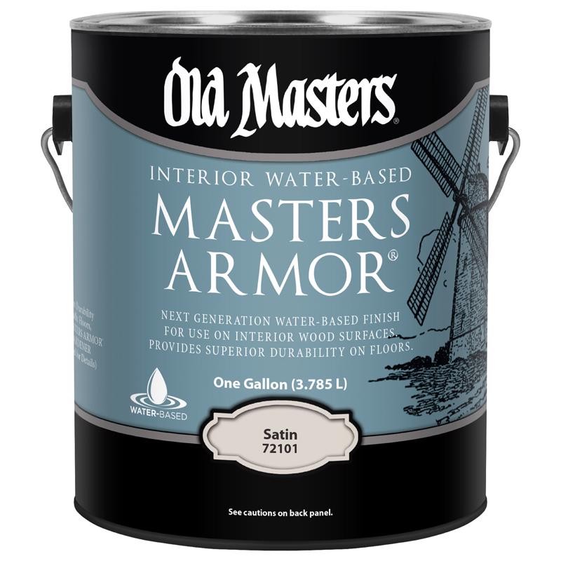 Old Masters 72101 Water-Based Clear Satin Master Armor 1 gal. (Pack of 2)