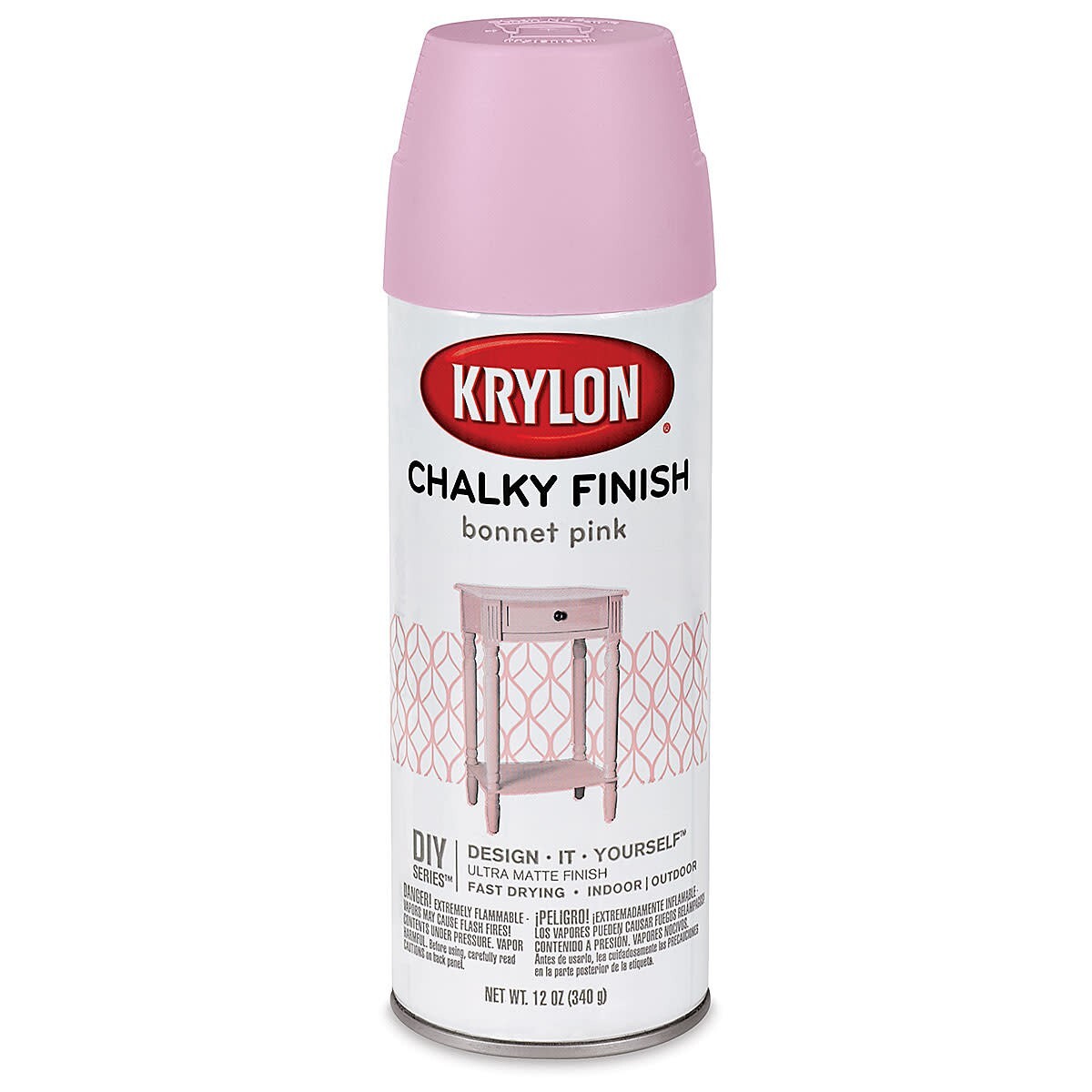 NEW 6 PACK KRYLON DIY SERIES CHALKY FINISH BONNET PINK 44116 FREE SHIPPING