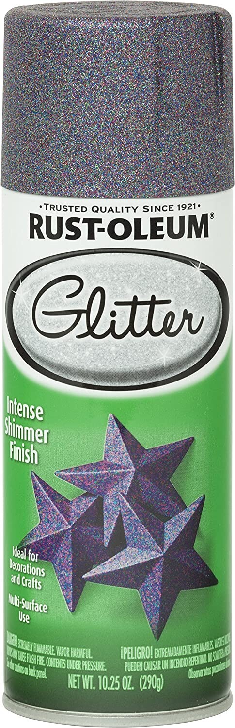 Rust-Oleum 278073 Specialty Spray, Purple Glitter, 10.25 Ounce (Pack of 6)