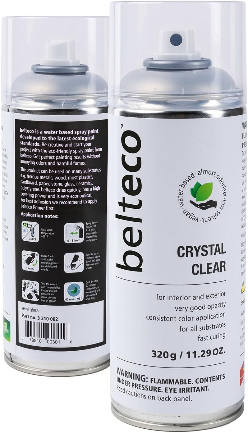 Odorless and Eco-Friendly Crystal Clear Spray Paint – Fast Drying & UV Resistant