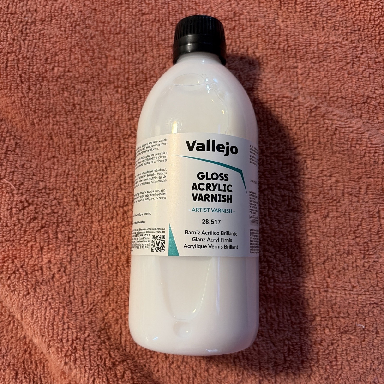 Permanent Acrylic Varnish | Glossy Finish 500 Ml. 16.9 Fl.oz. | Gloss