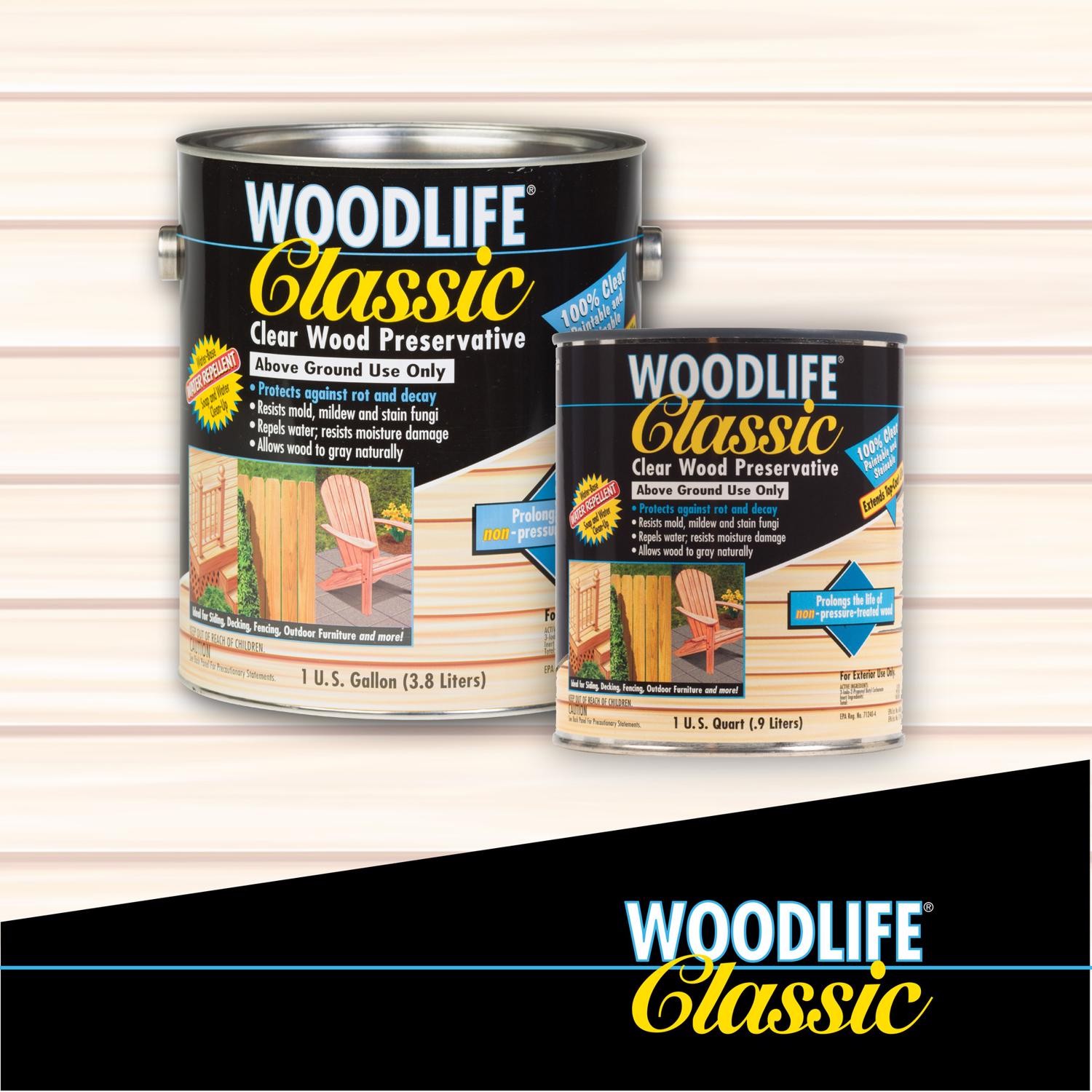 Wolman Woodlife Clear Water-Based Wood Preservative 1 qt. (Pack of 6)