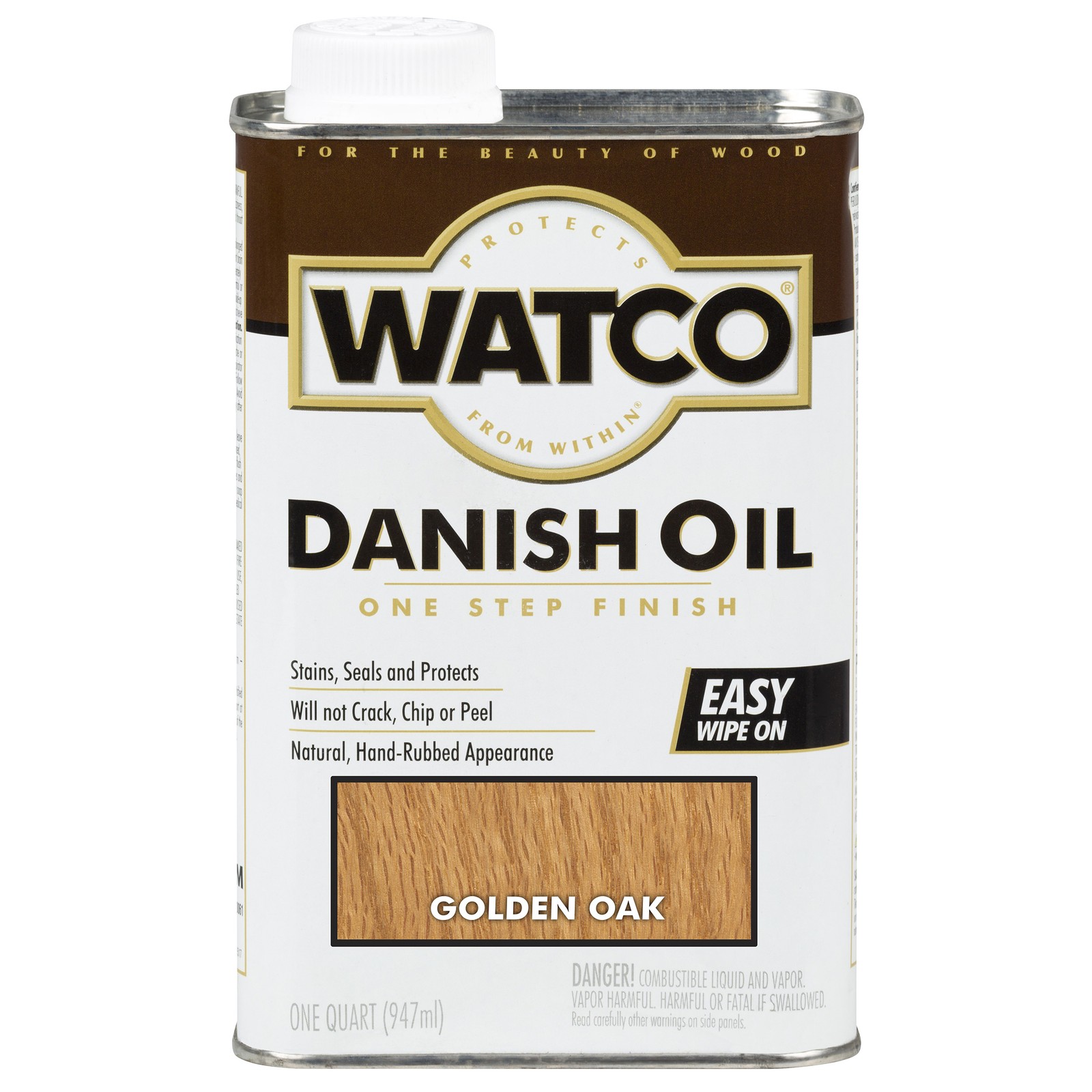 Watco Danish Oil Finish – 65141 Qt Golden Oak Danish Oil
