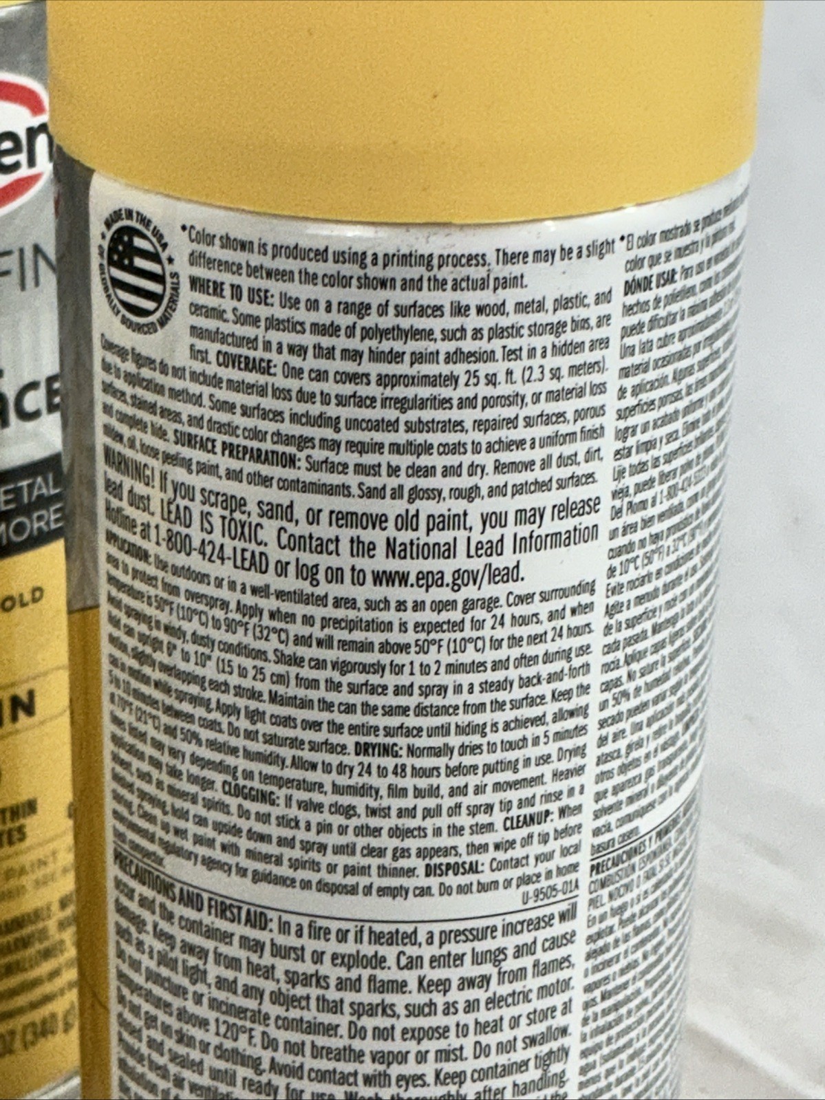 6 Pack Glidden Master Finish 12 oz. Satin Yukon Gold 12 Ounce Per Can