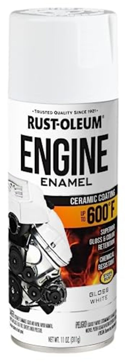 366430 Engine Enamel Spray Paint, 11 oz 11 Ounce (Pack of 1) Gloss Gloss White
