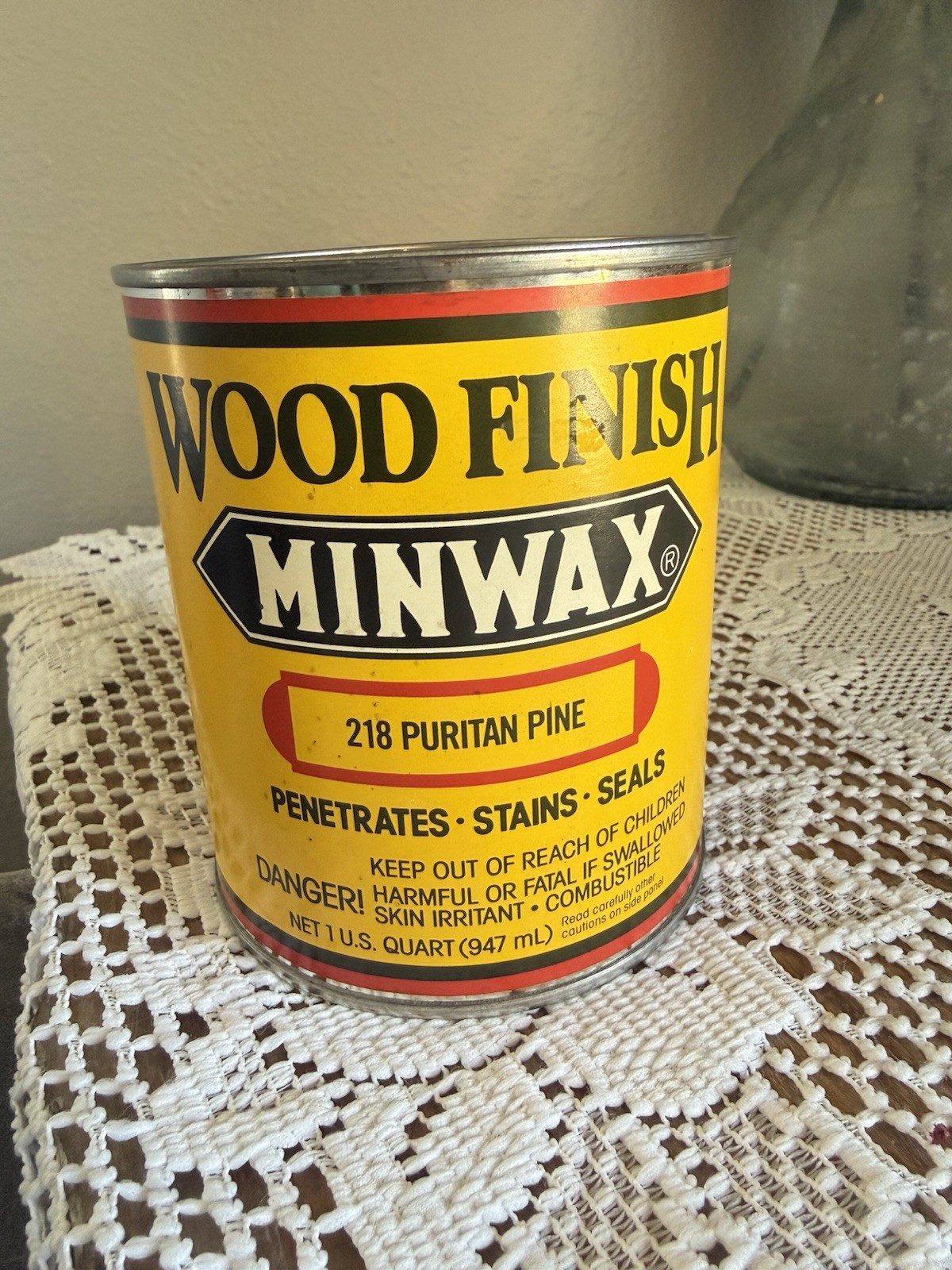 NEW Minwax PURITAN PINE 218 1 Quart 32 oz Wood Stain Finish DISCONTINUED