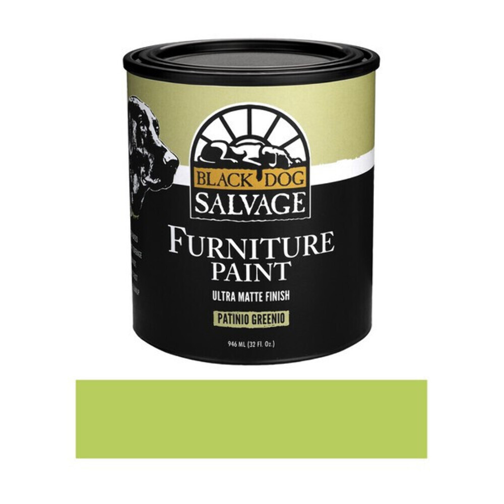 Furniture Paint, Lime Green “Patinio Greenio” Matte, Water Based, Low VOC