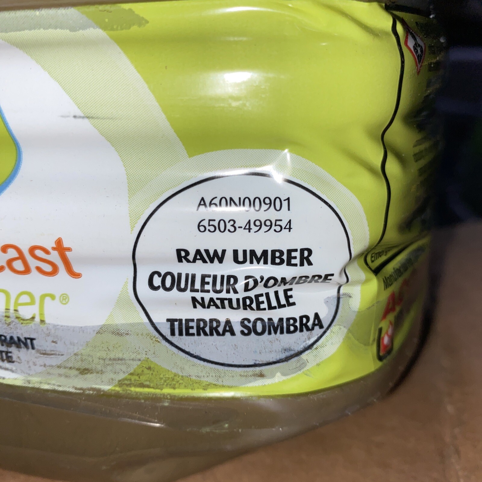 CASE 2- 1 US GAL EA COLORCAST ECOTONER COLORANT RAW UMBER A60N00901