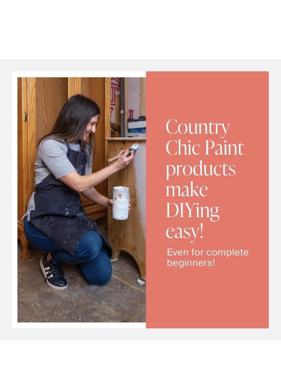 NEW Country Chic Graphite – Chalk Style Paint For Furniture & Home Decor 16oz.