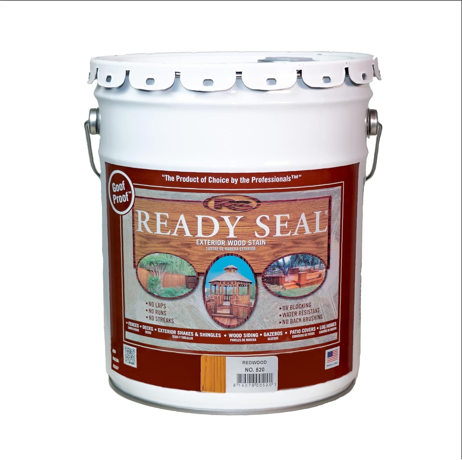 Ready Seal Redwood 5 Gallon 35lb – 520