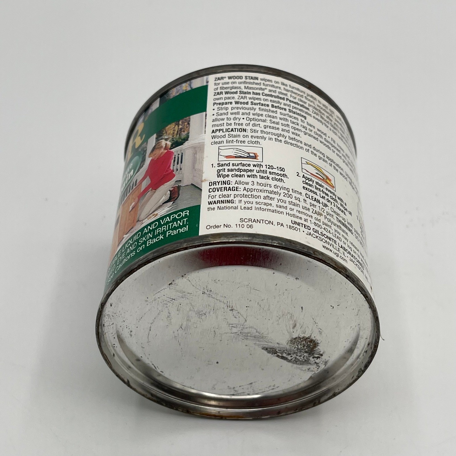 ZAR Interior Oil-Based Wood Stain 110 Salem Maple 1/2 PT 236 mL Fast Drying