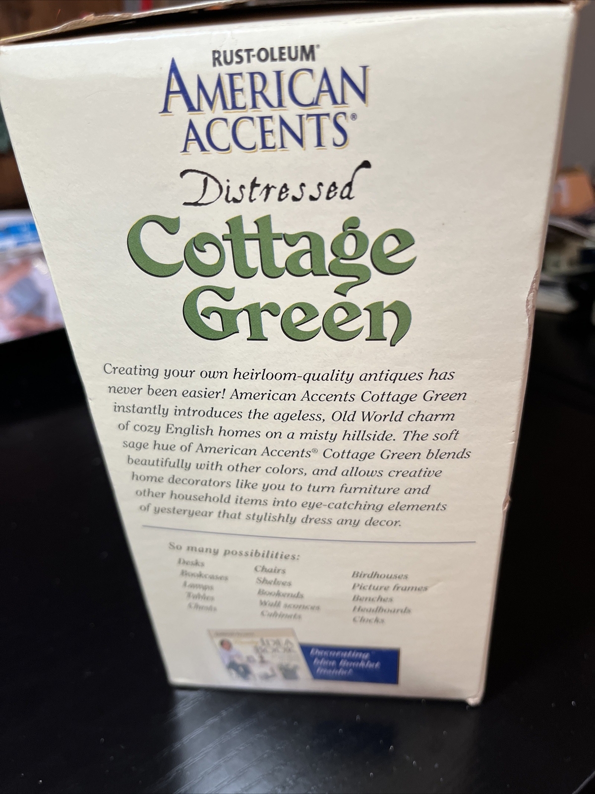 Rust-Oleum American Accents Distressed Cotge Green Finishing Kit DIY Home Crafts