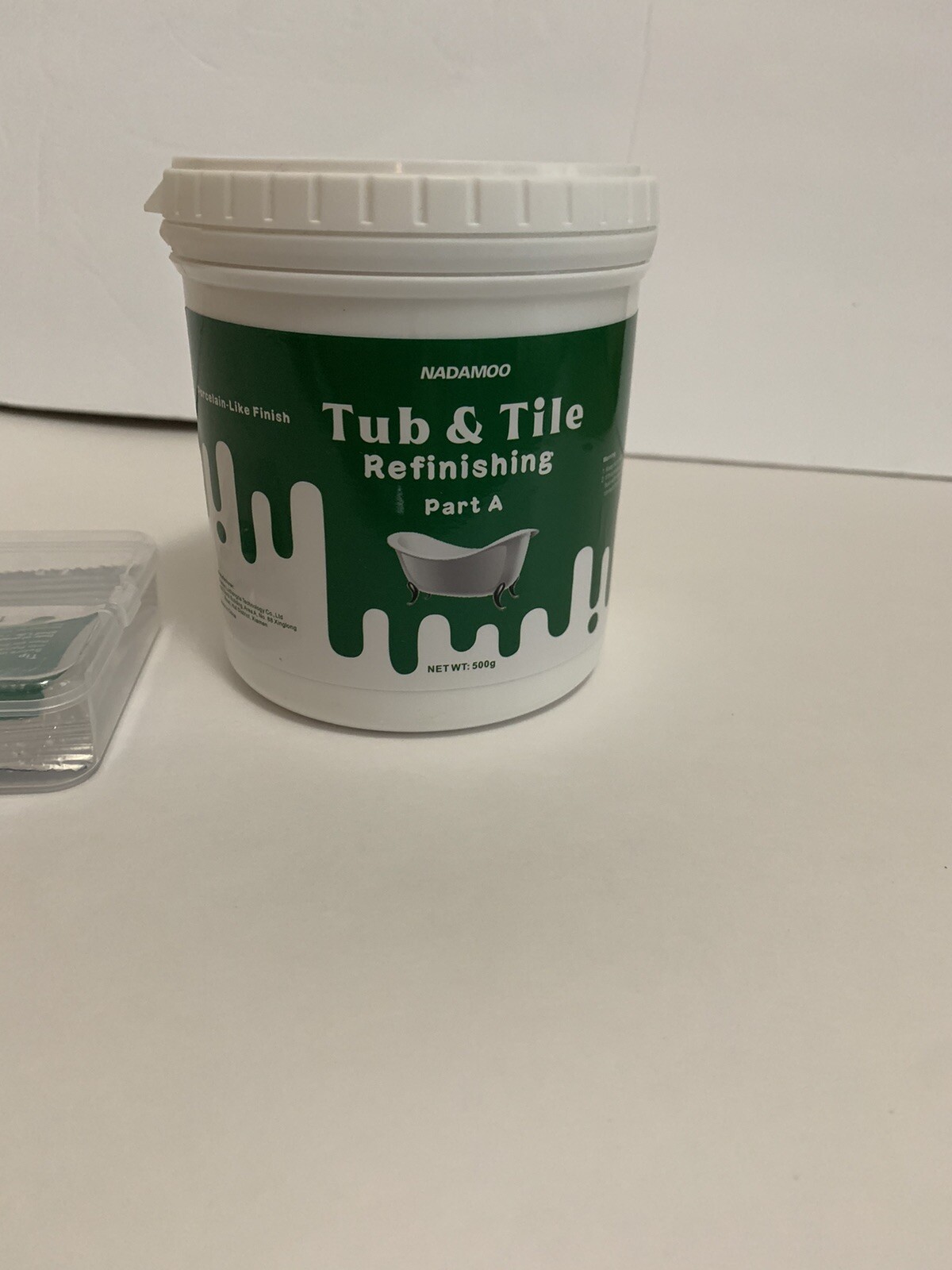 NADAMOO Tub and Tile Refinishing Kit White 500G / 17 Oz, DIY Bathtub