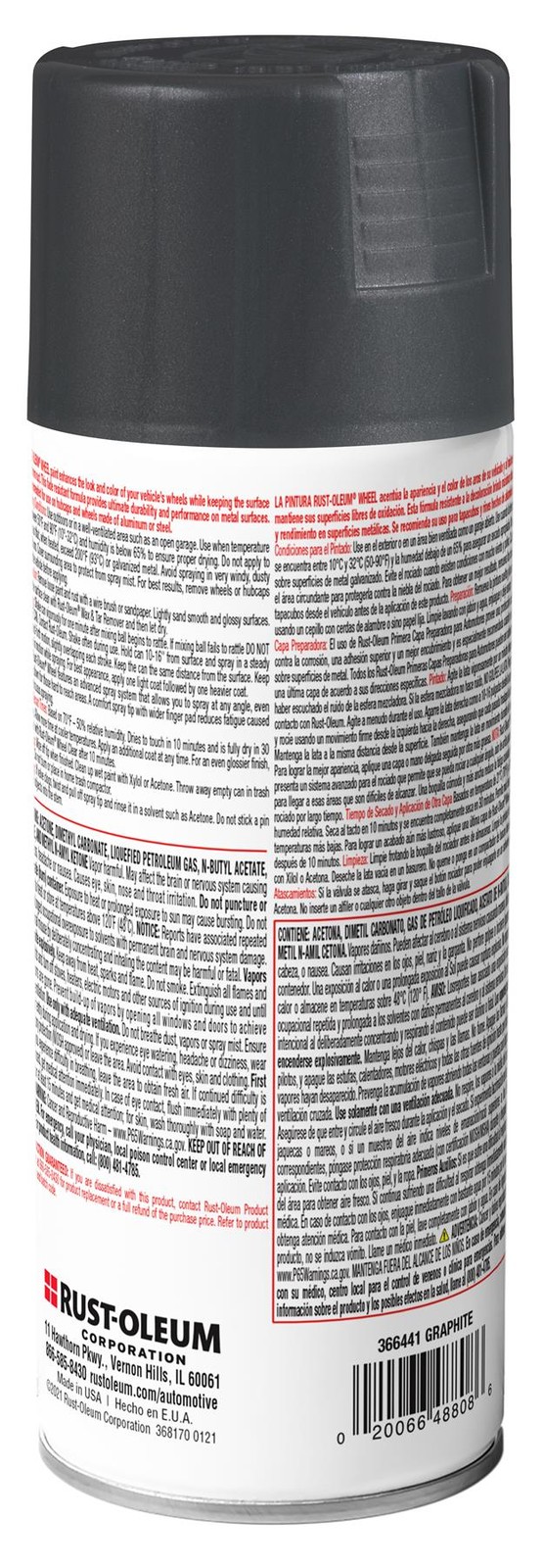 Rust-Oleum Automotive High Performance Wheel 3X, Metallic Graphite, 11Oz- 366441