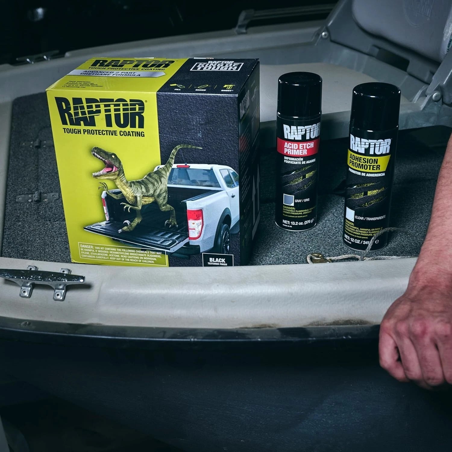 13.2 oz U-pol Gray Raptor Etch Primer Aerosol – Easy Application & Coverage