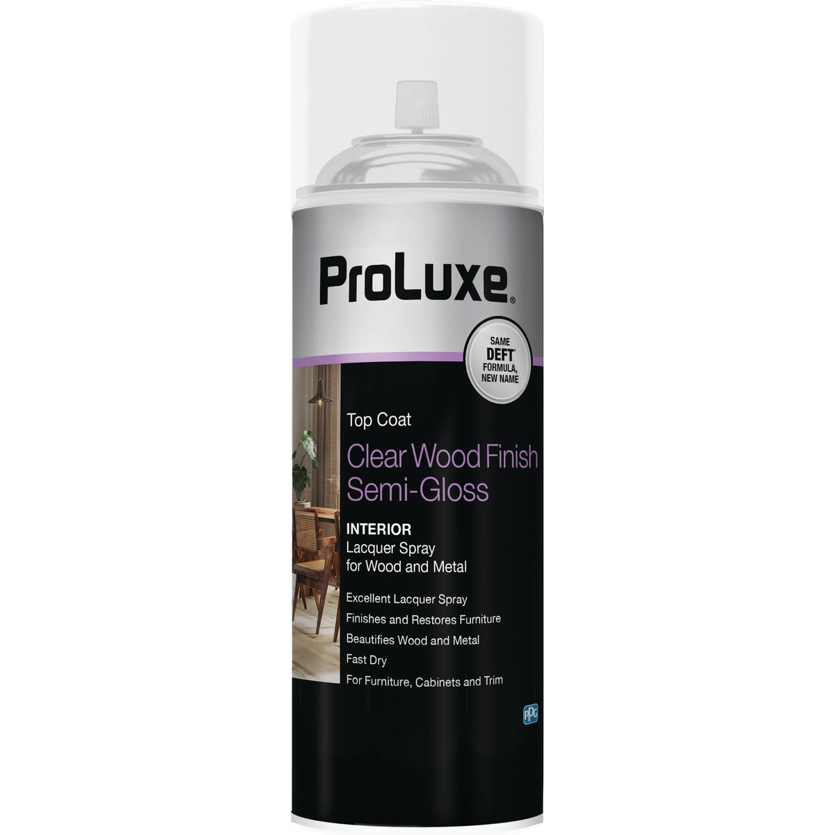 ProLuxe 12.25 Oz. Semi-Gloss Clear Wood Interior Spray Lacquer ProLuxe
