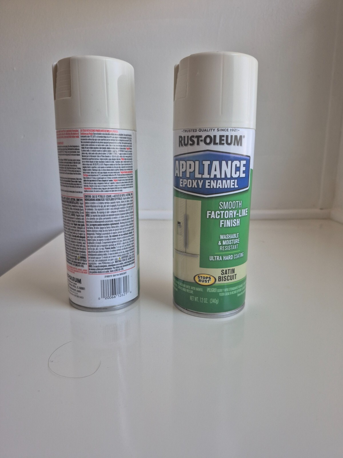Rust-Oleum Appliance Epoxy Spray Paint Ultra Hard Coating 2-12 OZ Cans Biscuit