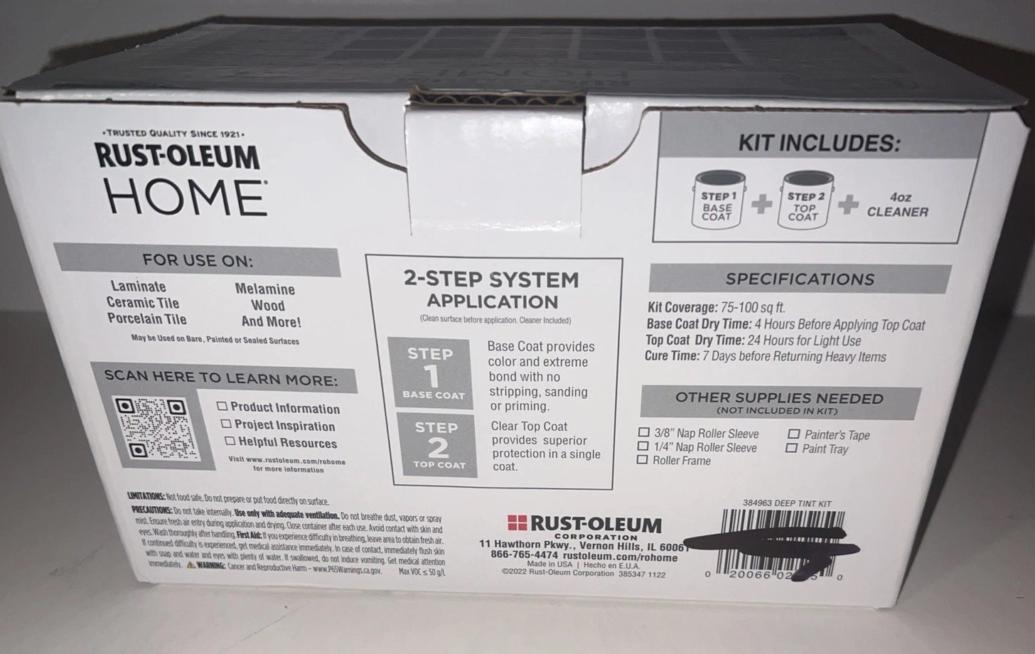 Rust-Oleum Home Countertop Deep Base Satin Countertop Refinishing kit #384963