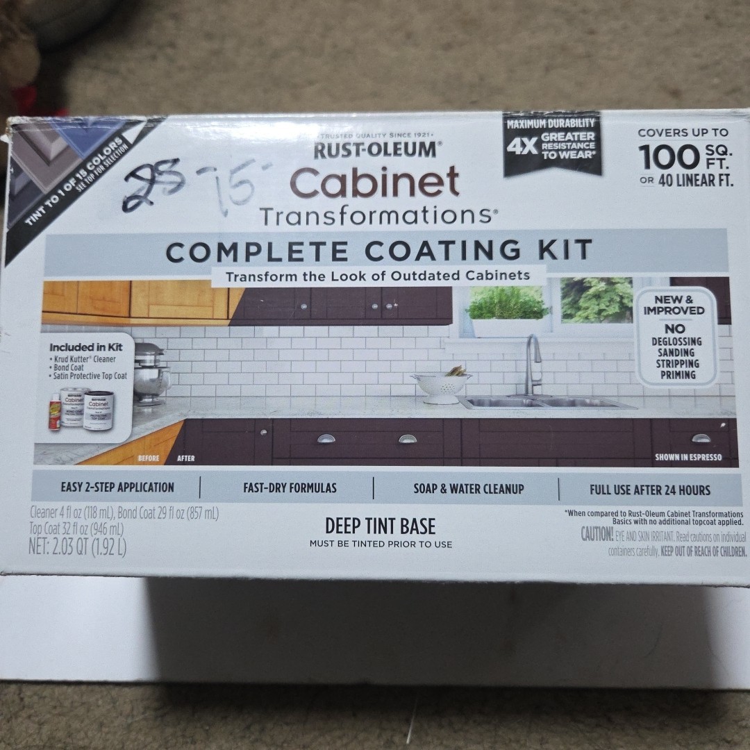 Rust-Oleum 380390 Cabinet Transformations Kit Deep Tint Base Kit