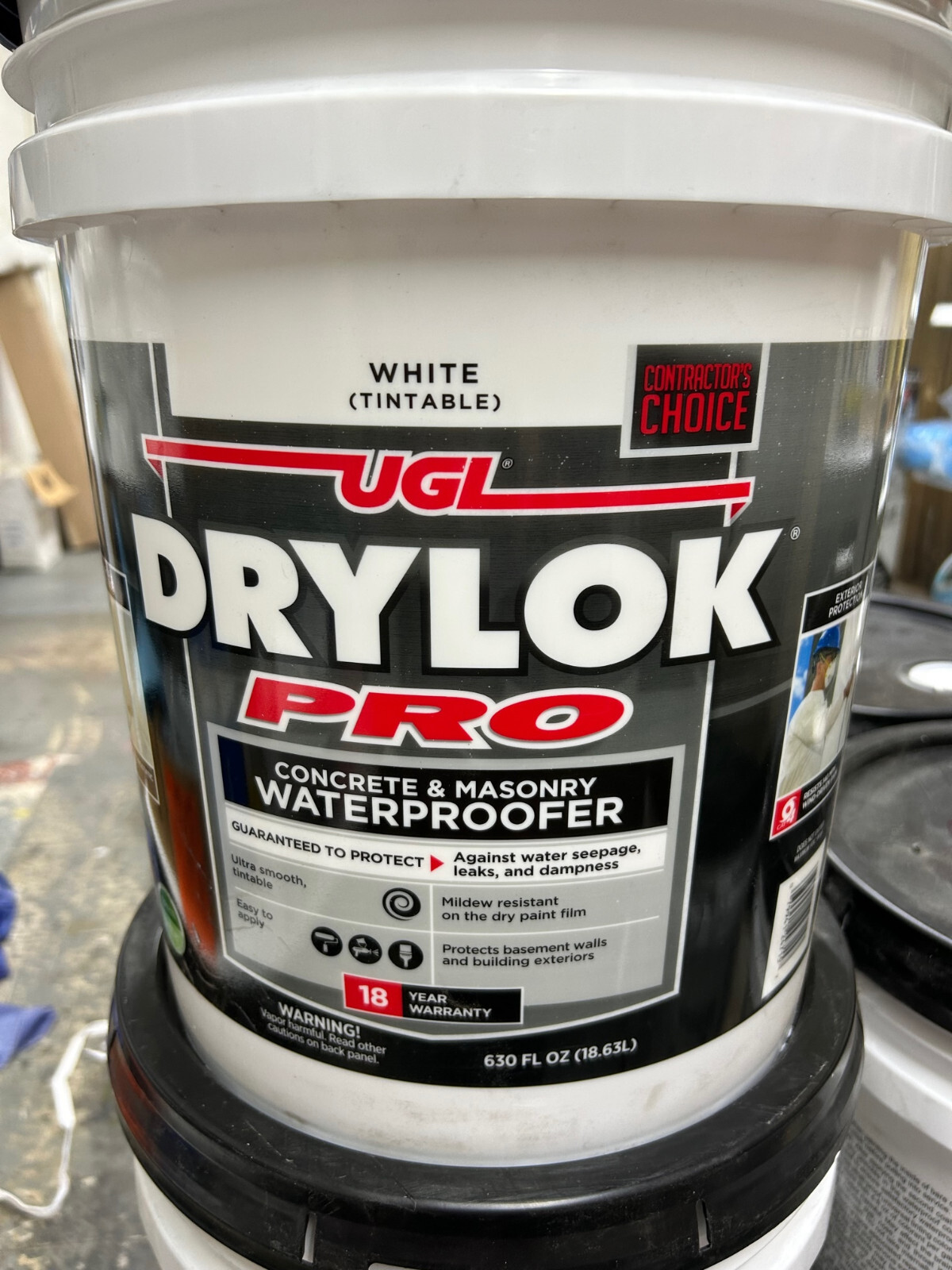 UGL DRYLOK PRO drylock Dry Lock 4.9 gallons Masonary Concrete WaterProofer WHITE