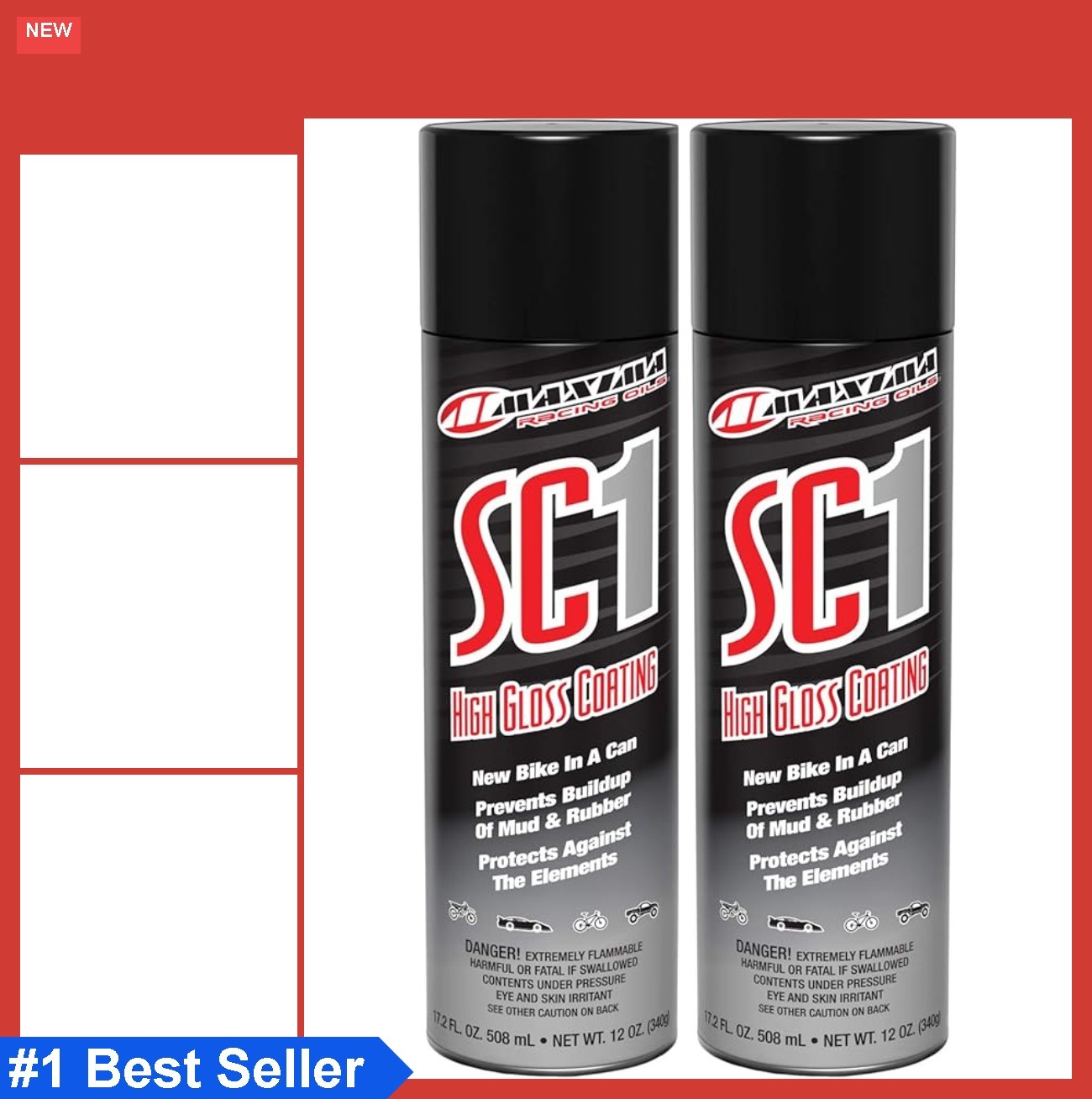 High Gloss Coating 34.4 oz 2-Pack for Plastic Fiberglass Paint Powersports