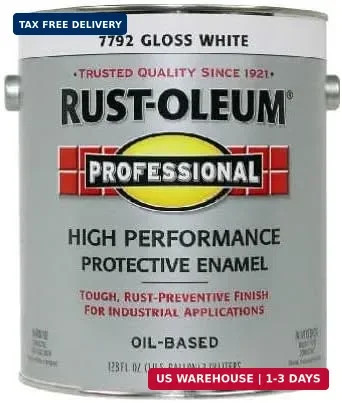 Rust-Oleum 242256 White Professional Oil-Based High Performance Protective Ename