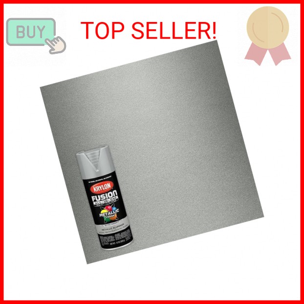 Krylon Fusion All-In-One Metallic Spray Paint & Primer, Aluminum – 1 Each
