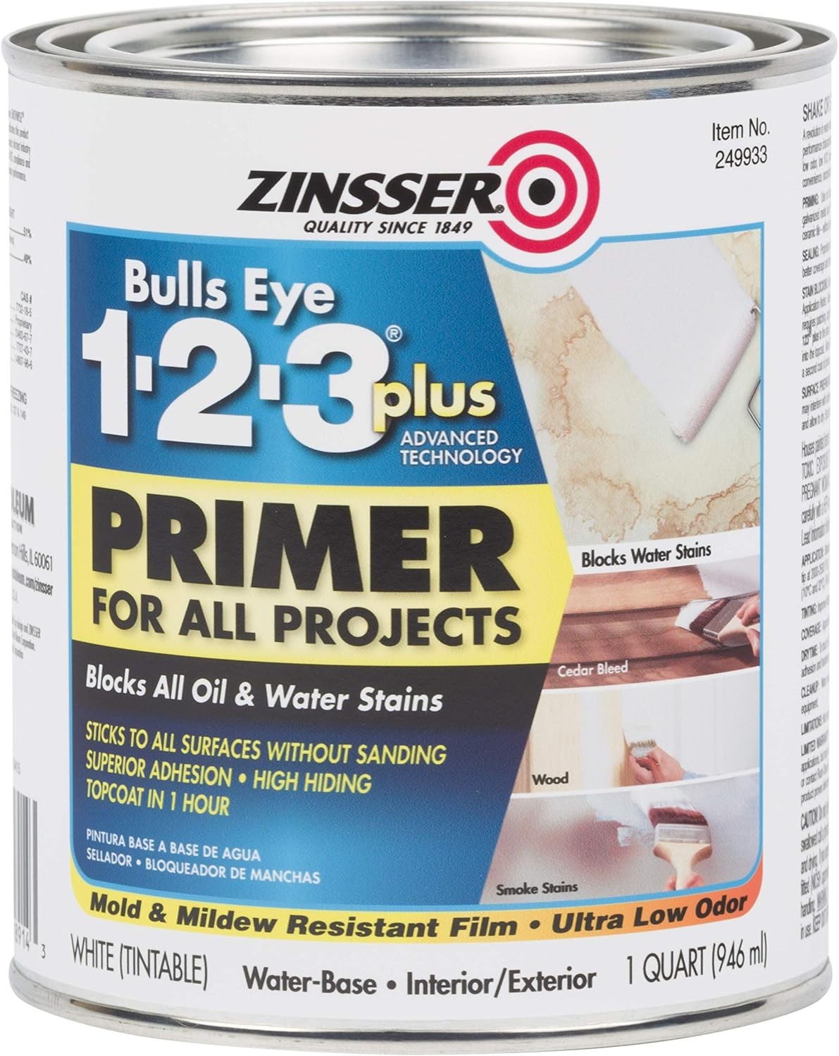 Rust-OLEUM 249933 1-2-3 Plus 1 Quarts Pack of 1 White 11 Fl Oz