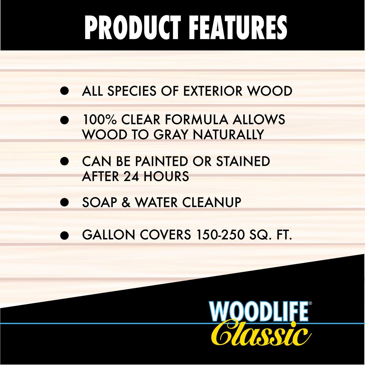 Wolman Woodlife Clear Water-Based Wood Preservative 1 qt. (Pack of 6)