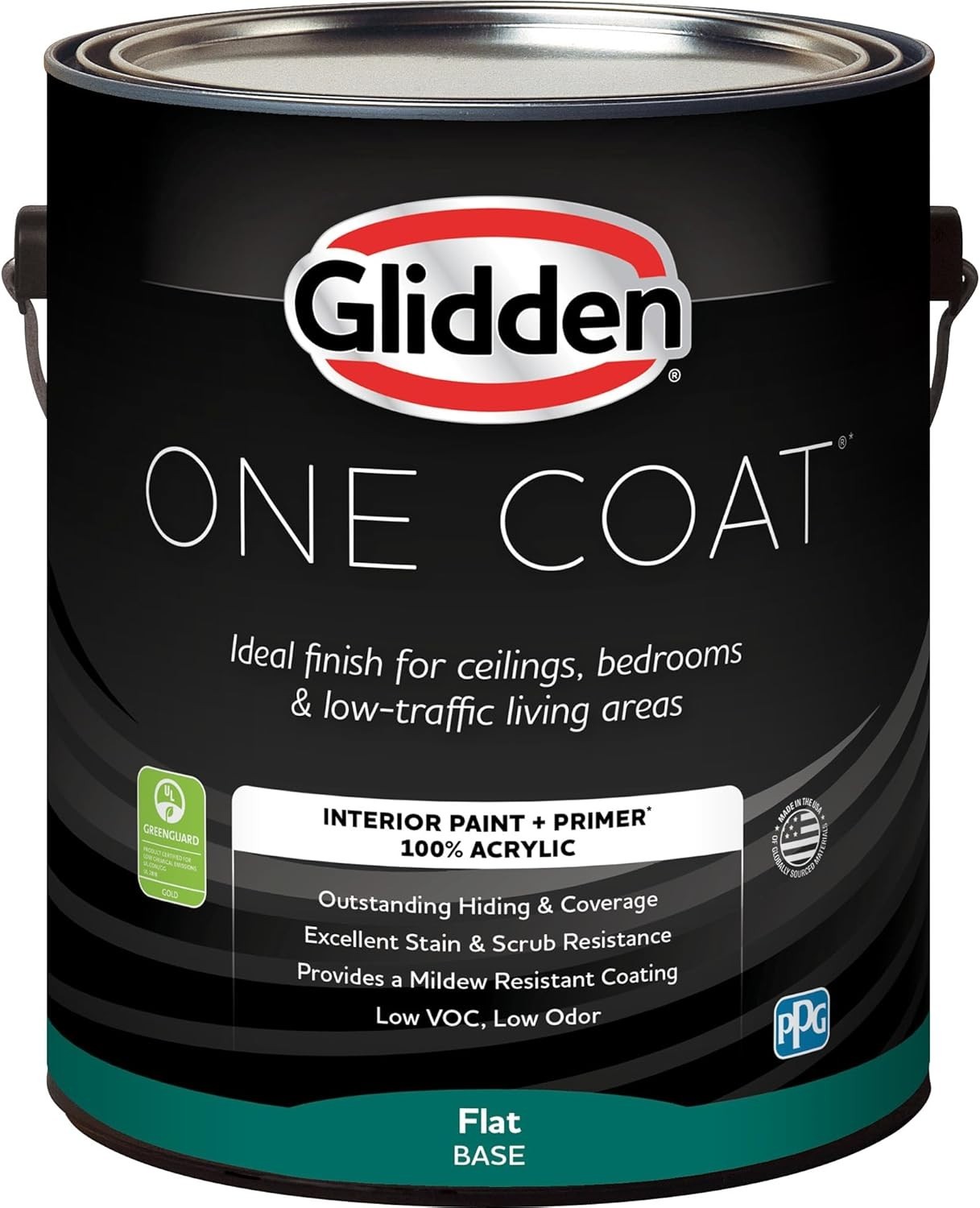 Interior Paint + Primer: Black/Black Magic, One Co