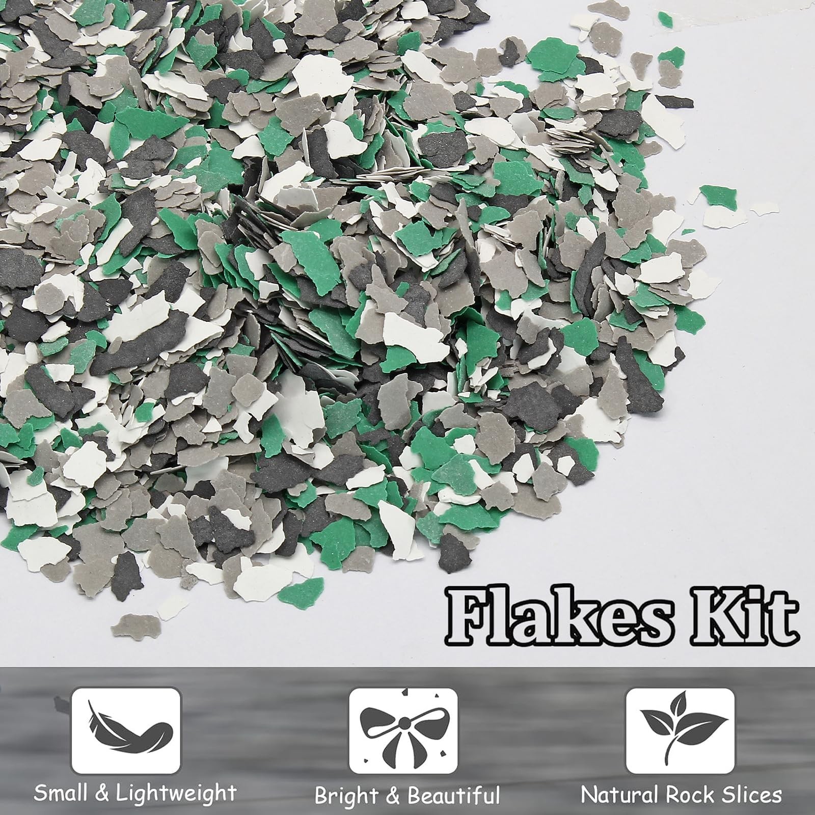 Decorative Epoxy Floor Flakes Color Chips Concrete Coating Mix