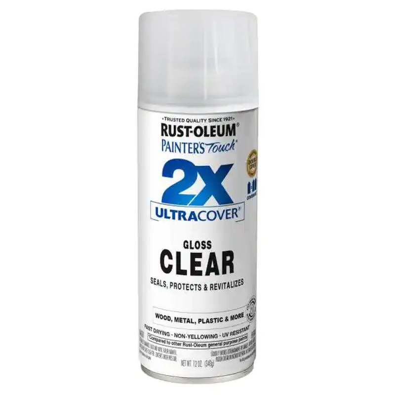 12 oz. Gloss Clear General Purpose Spray Paint for Wood Metal Plastic