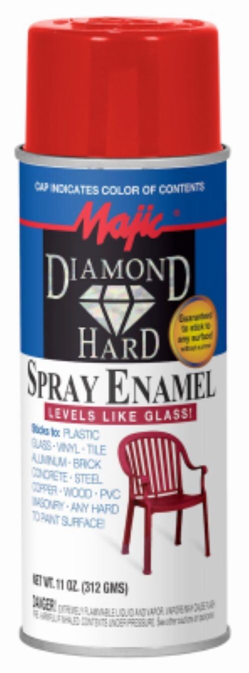 Majic 8-21506-8 Diamond Hard 11 oz Can of Gloss Red Spray Enamel Paint