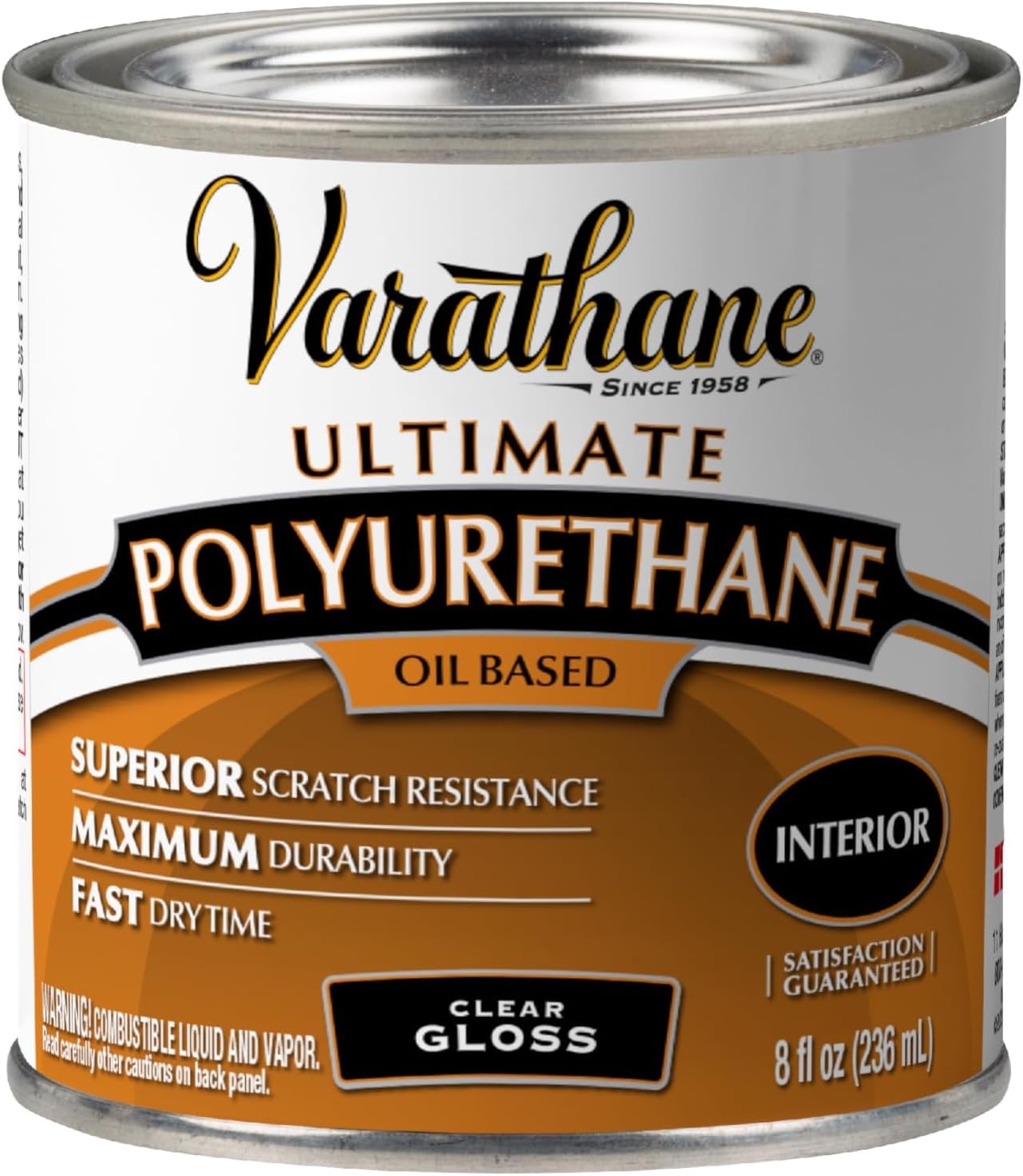 Varathane Oil-Based Ultimate Polyurethane, Half Pint, Gloss Finish
