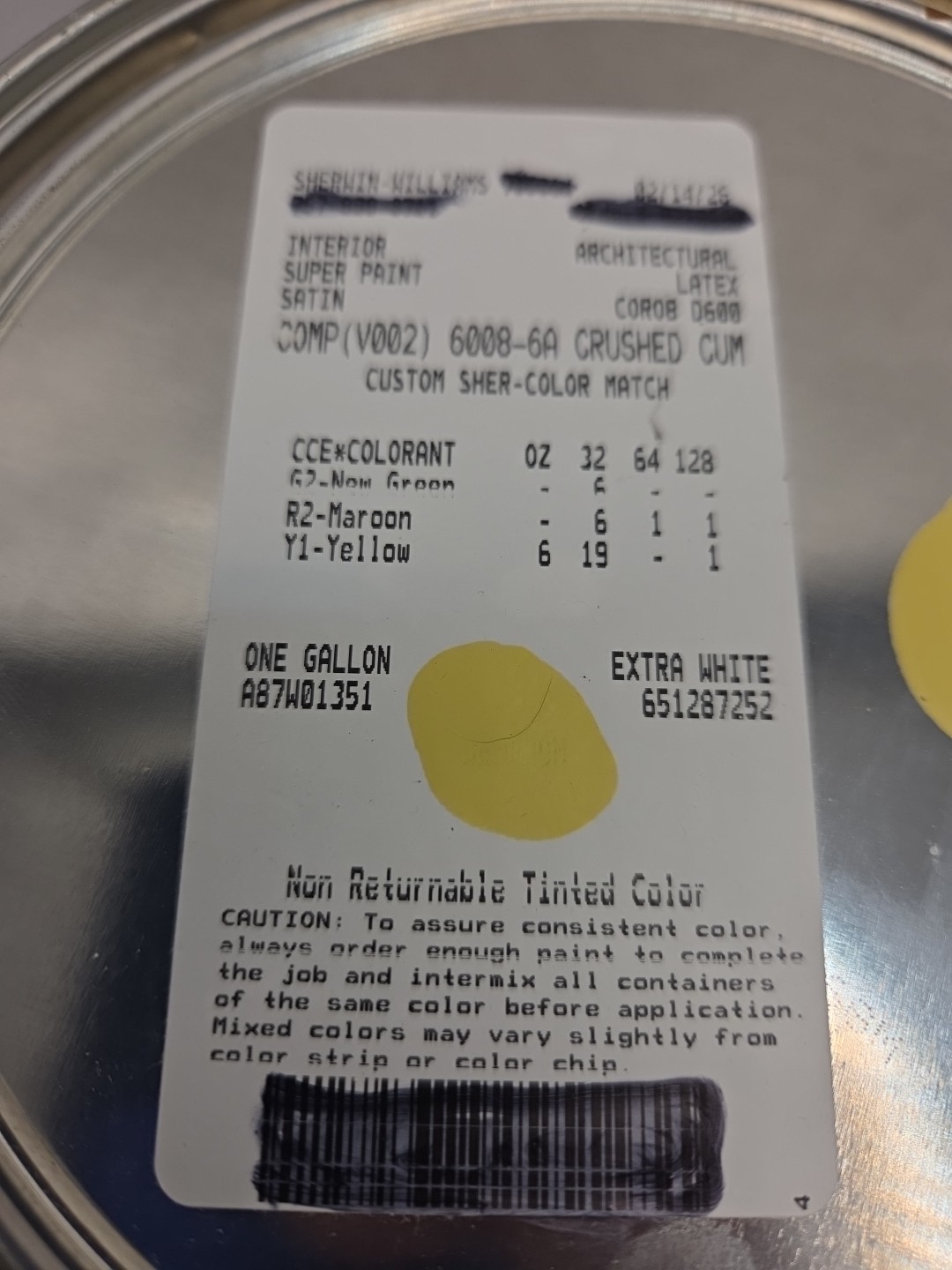 1 Gallon Sherwin Williams SuperPaint Paint And Primer In One Interior Satin…
