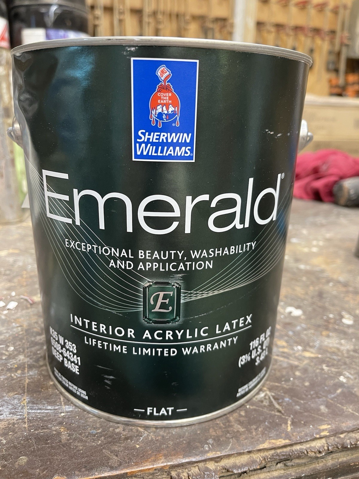 Sherwin Williams Emerald Interior Latex Paint/Custom Light Coral Clay / Flat