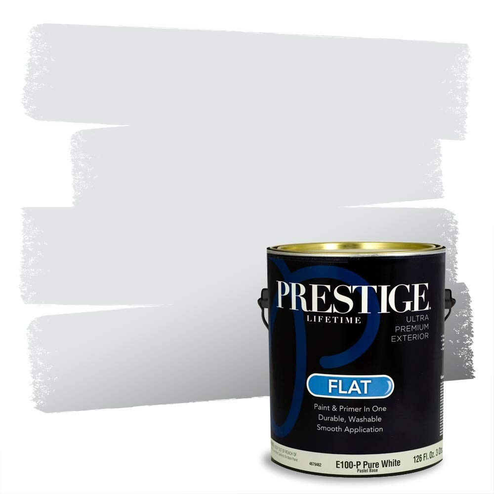 Prestige Exterior Paint And Premiumr In One Hint Of Gray Flat 1 Gallon