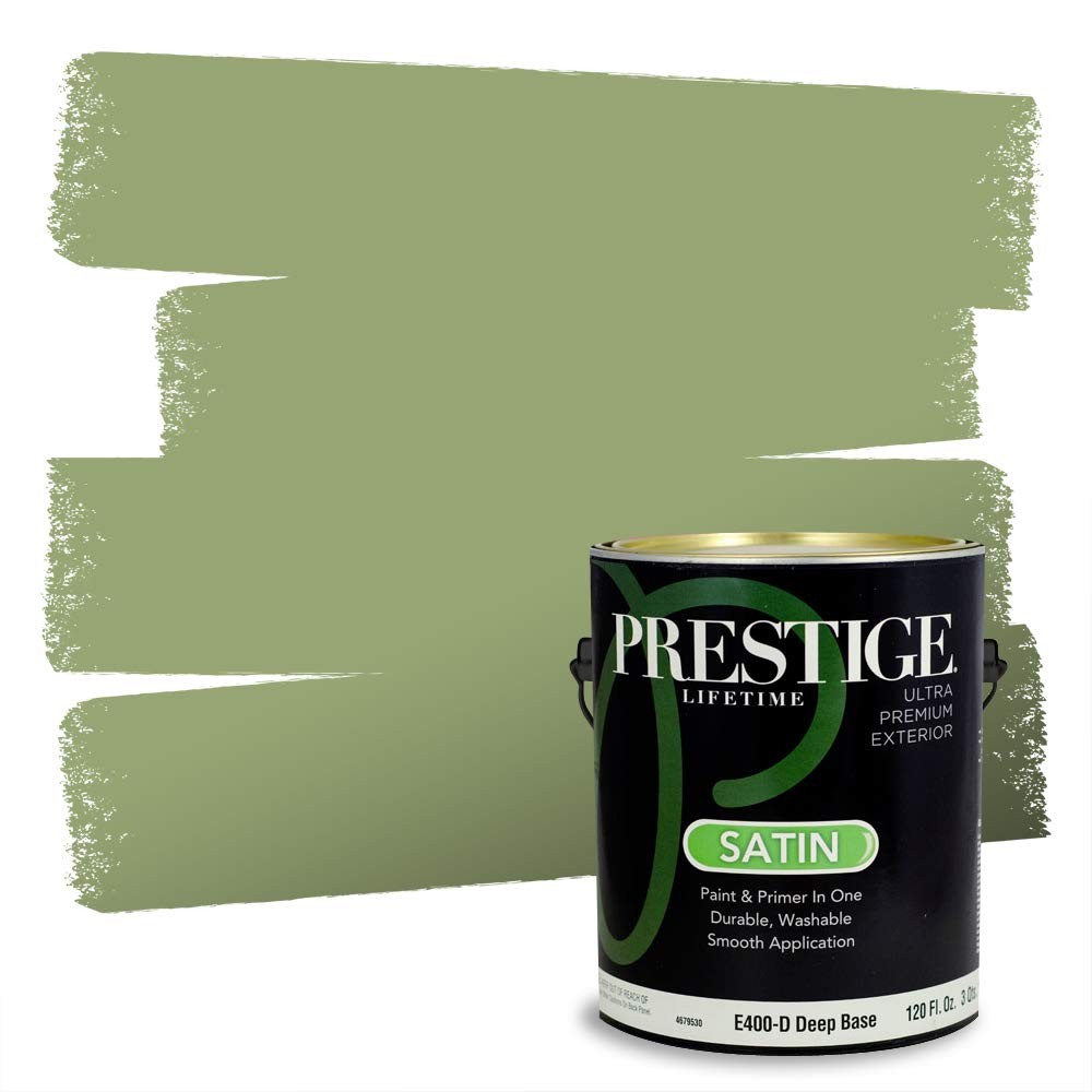 Prestige Exterior Paint And Premiumr In One Bermuda Grass Satin 1 Gallon
