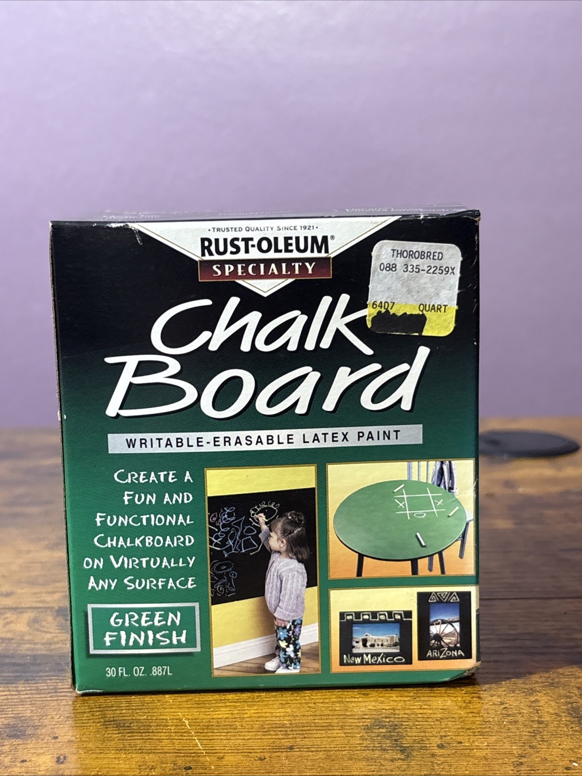 Rust-Oleum 206438 Chalk Paint, Green, 1 qt, Can