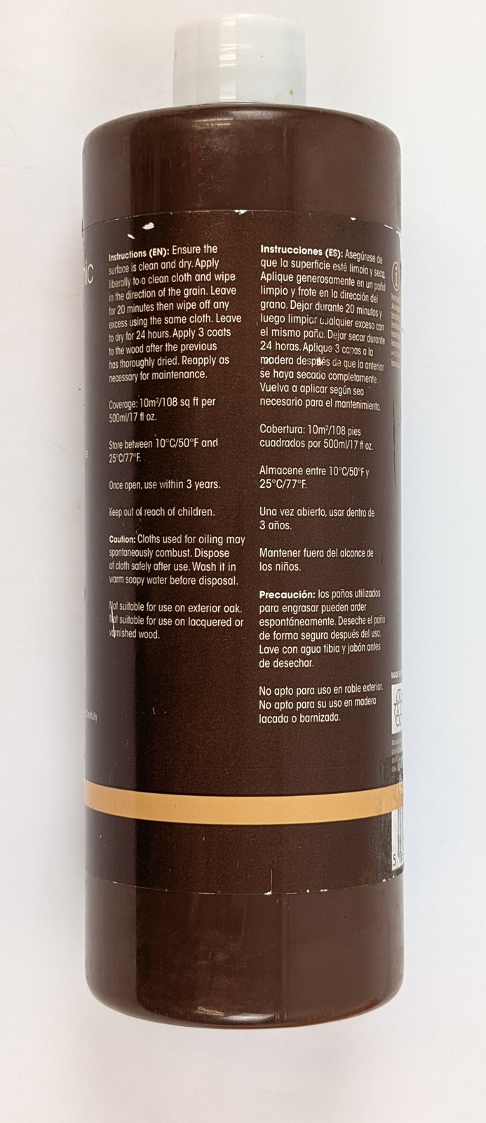 Furniture Clinic Boiled Linseed Oil 17 oz Wood Polish Sealer Treatment Glossy