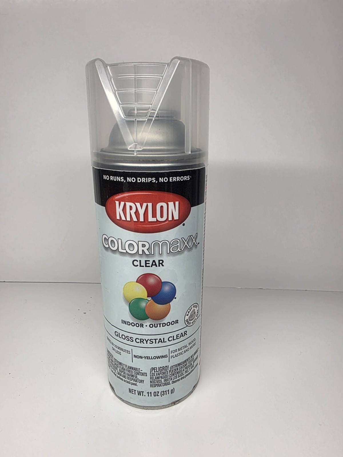11oz Krylon Color Maxx Clear Gloss Crystal Clear Indoor/Outdoor