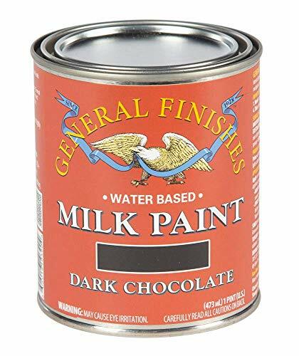 MILK PAINT Water Based Self-Sealing Dark Chocolate 1 Pint GENERAL FINISHES