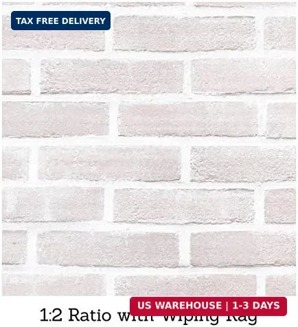 Giani Brick Transformations Whitewash Paint for Brick and Fireplaces- 16 oz Pint