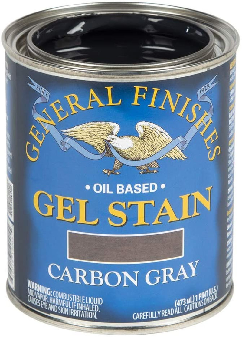 General Finishes Oil Base Gel Stain, 1 Pint, Carbon Gray